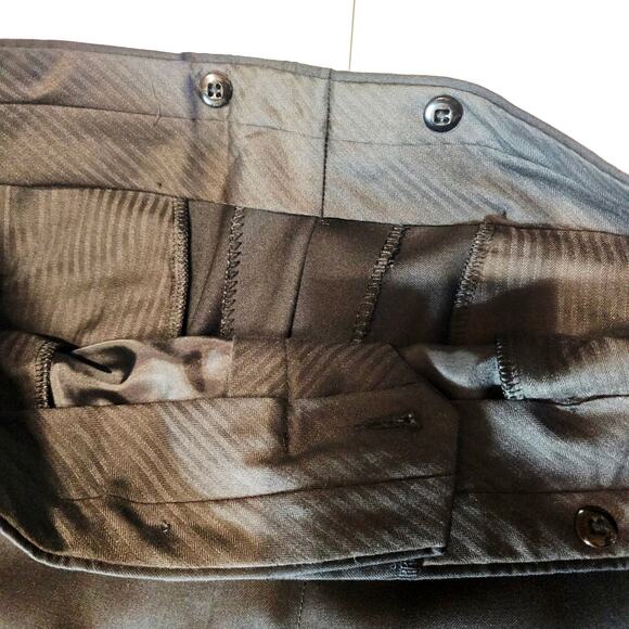 Lauren Ralph Lauren Black Wool Tuxedo Suit 40L Jacket 34x34 pant satin lapel - Picture 16 of 16